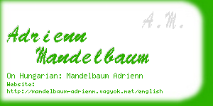 adrienn mandelbaum business card